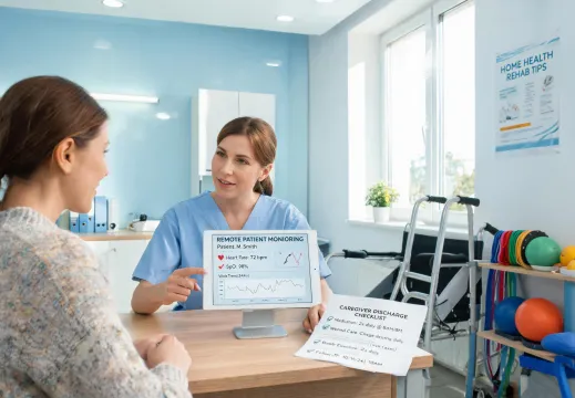 Remote care discharge planning session